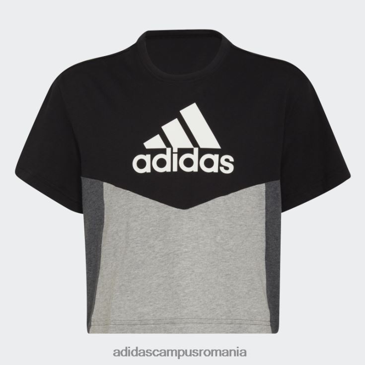 adidas campus romania tricou colorblock negru adidas copii negru/gri mediu/alb J266N219230
