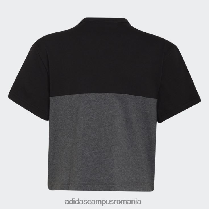 adidas campus romania tricou colorblock negru adidas copii negru/gri mediu/alb J266N219230