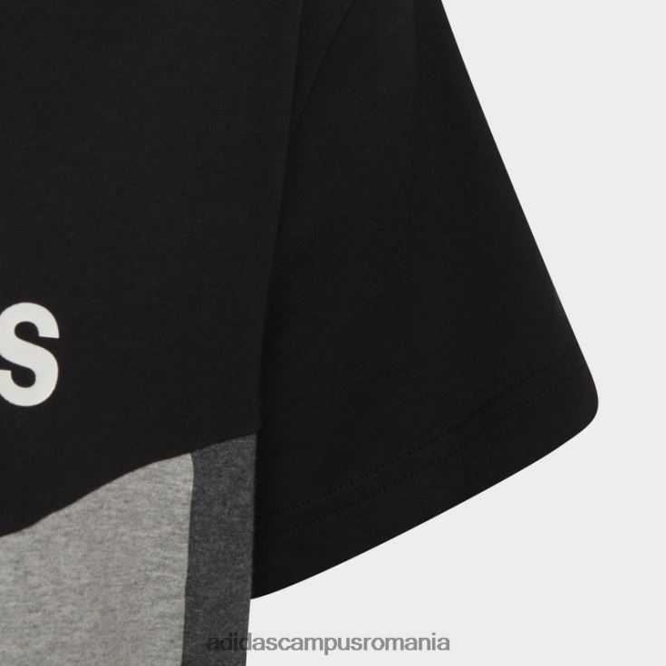 adidas campus romania tricou colorblock negru adidas copii negru/gri mediu/alb J266N219230