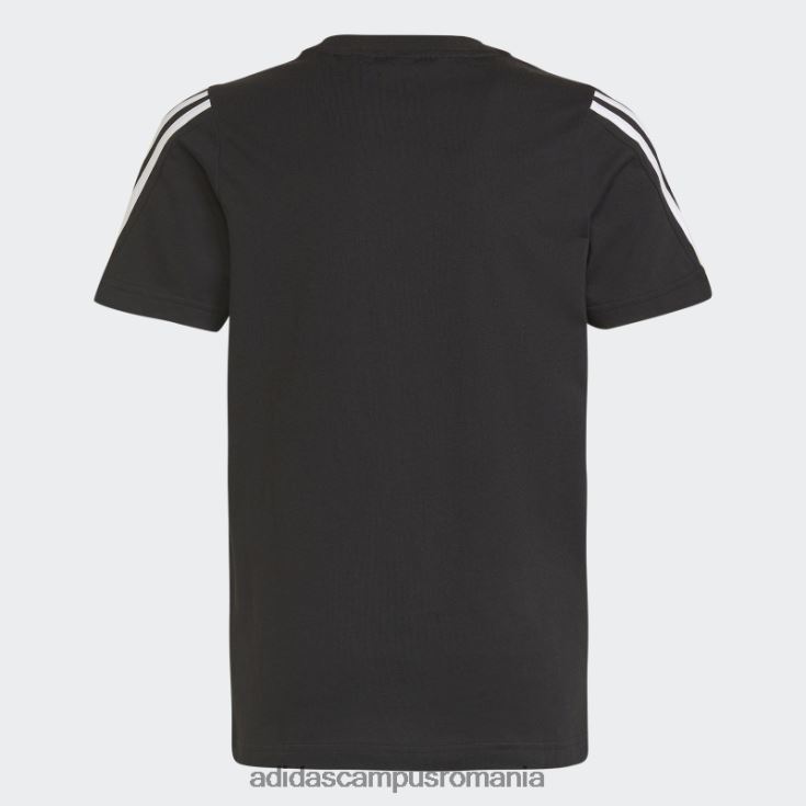 adidas campus romania tricou cu 3 dungi cu icoane viitoare negre copii alb negru J266N23803