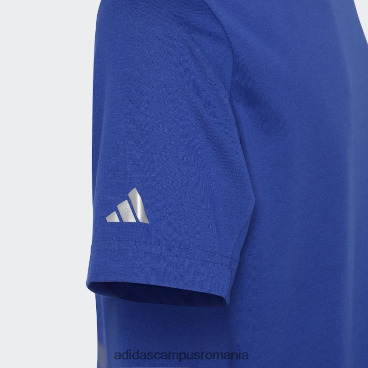 adidas campus romania tricou cu grafic aeroready albastru adidas copii albastru alb J266N211763