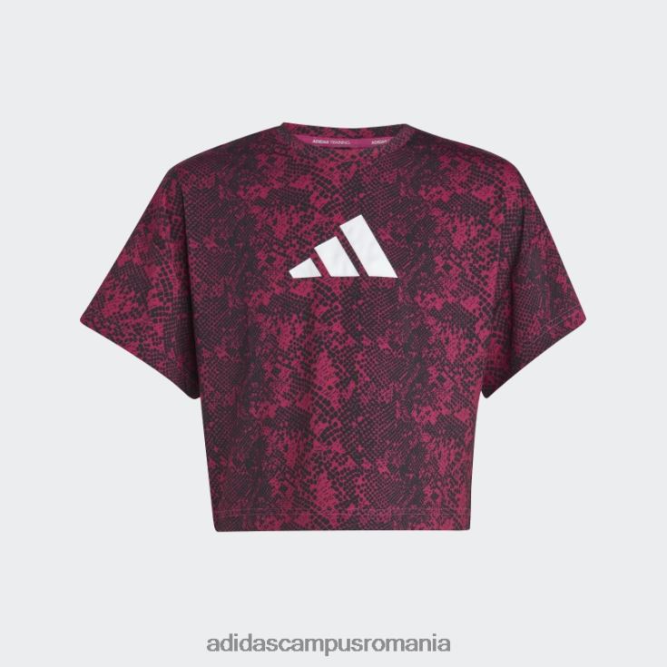 adidas campus romania tricou cu imprimeu animal fucsia aeroready adidas copii fucsia/carbon/alb J266N219155
