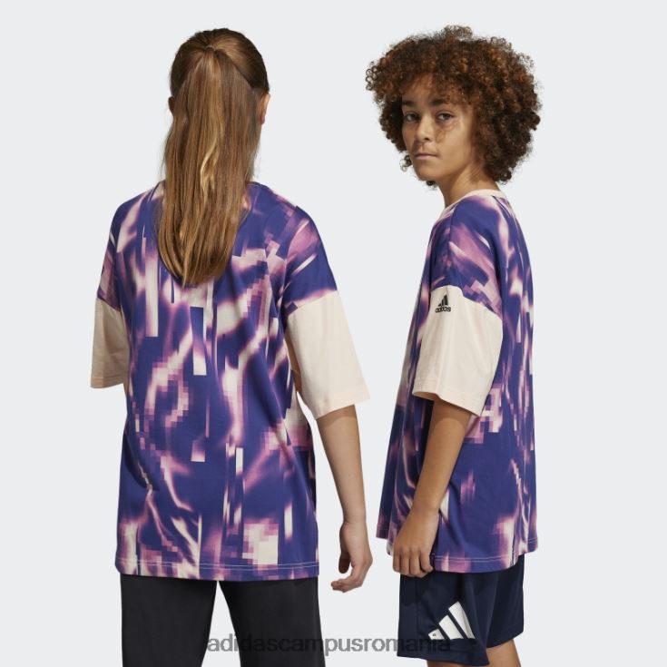 adidas campus romania tricou cu imprimeu arkd3 fucsia adidas copii fucsia/portocaliu J266N218624