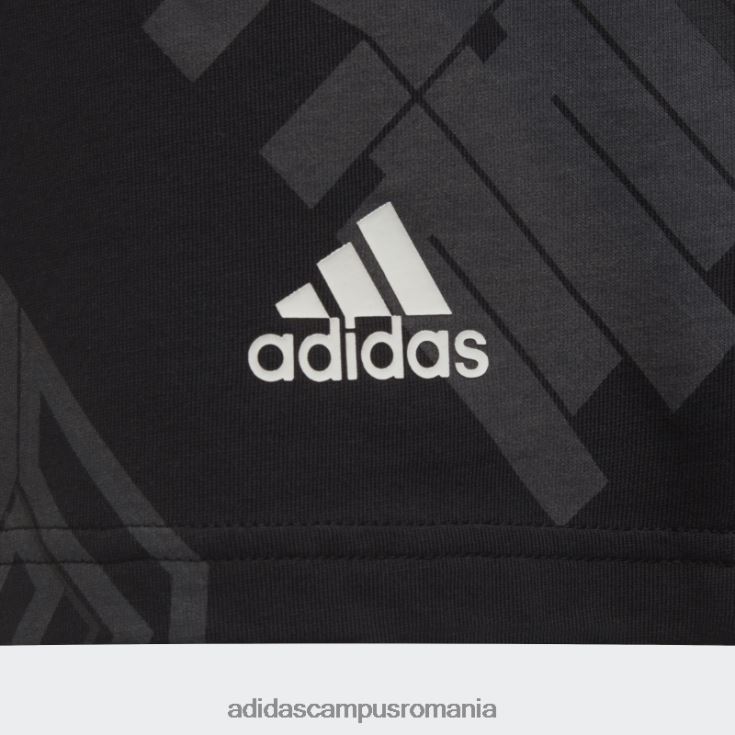 adidas campus romania tricou cu imprimeu integral arkd3 negru copii negru/gri/carbon/alb J266N218967