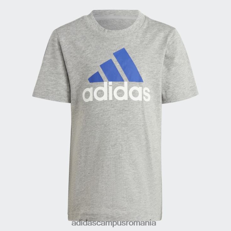 adidas campus romania tricou cu logo essentials și set scurt gri mediu copii gri/albastru mediu J266N211593