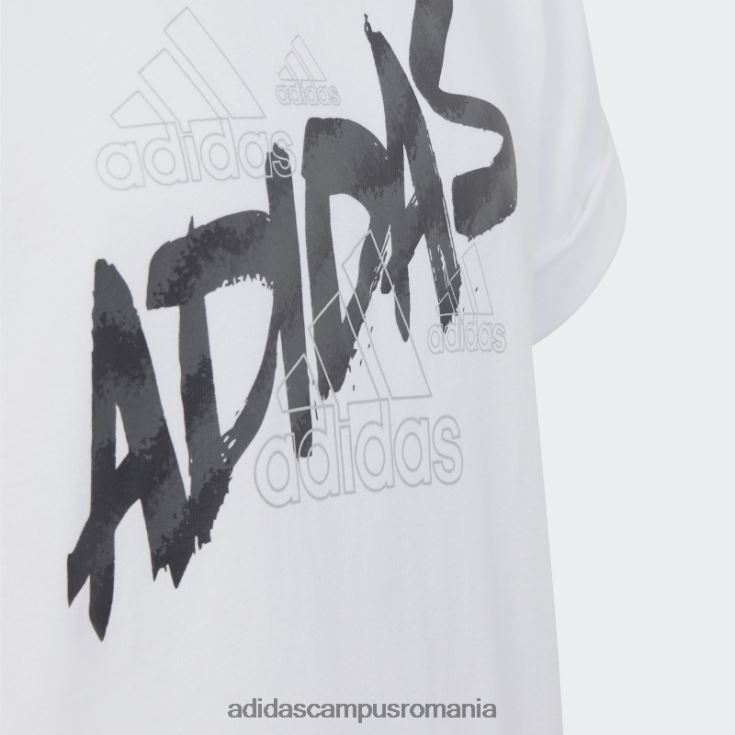 adidas campus romania tricou cu noduri de dans adidas alb copii alb/argintiu J266N212084