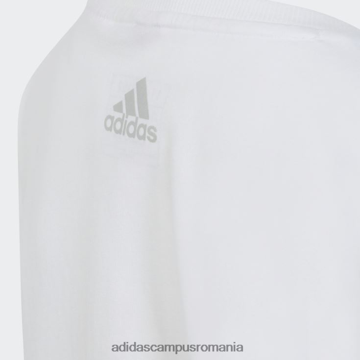 adidas campus romania tricou cu noduri de dans adidas alb copii alb/argintiu J266N212084