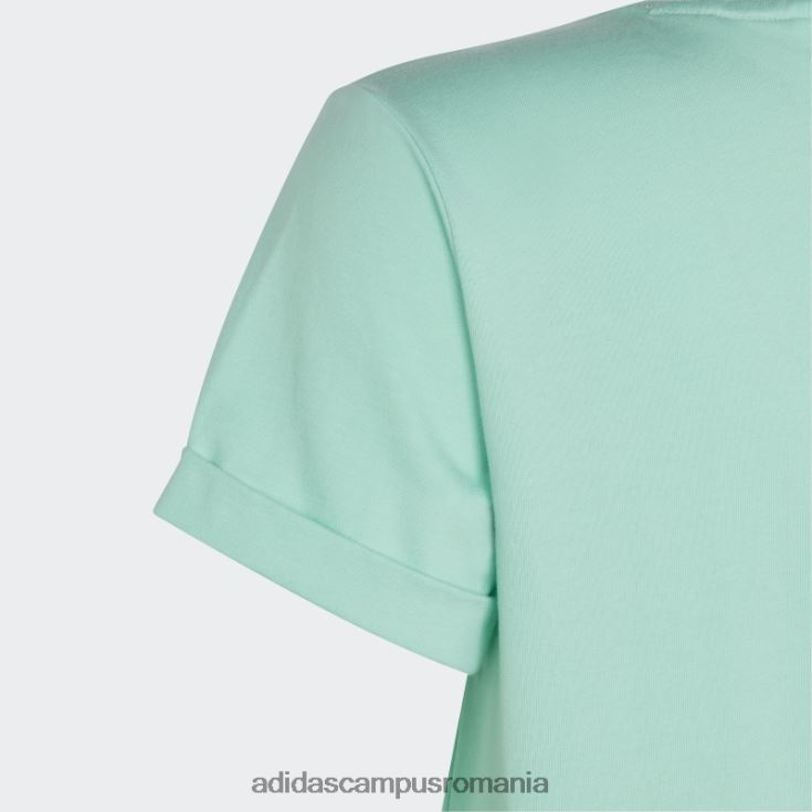 adidas campus romania tricou cu noduri de dans verde copii verde/argintiu J266N219147