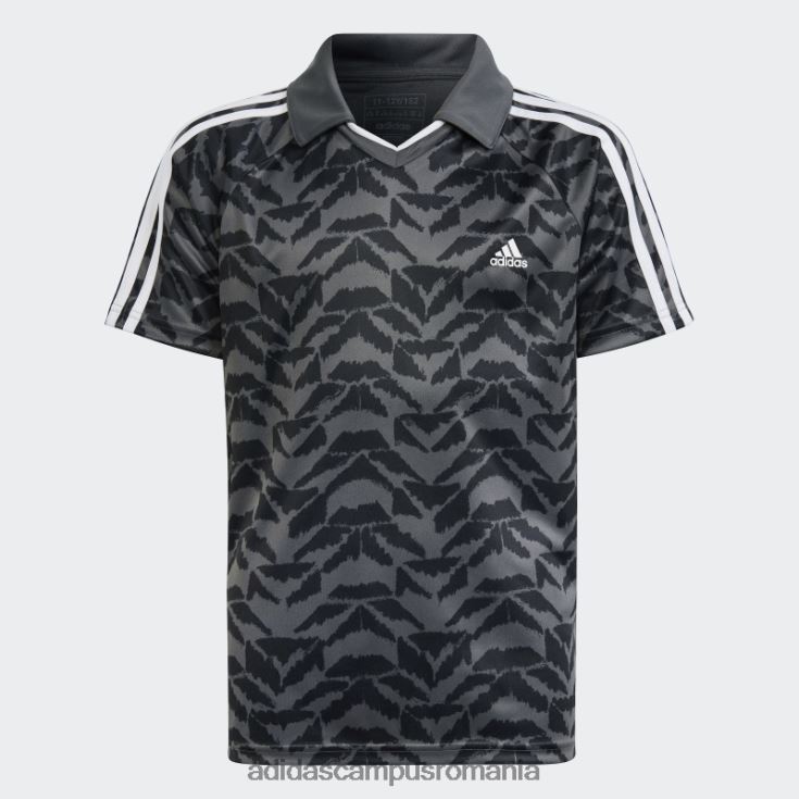 adidas campus romania tricou de sărbătoare de fotbal gri copii gri/negru/alb J266N211887