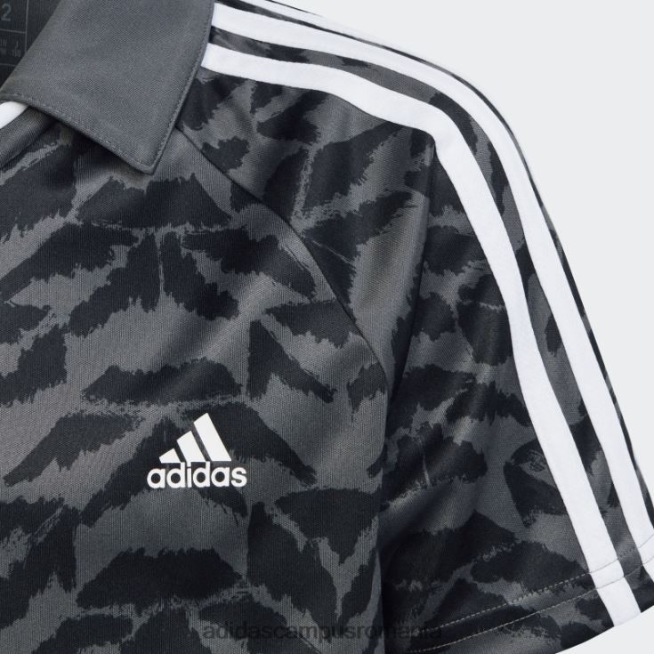 adidas campus romania tricou de sărbătoare de fotbal gri copii gri/negru/alb J266N211887