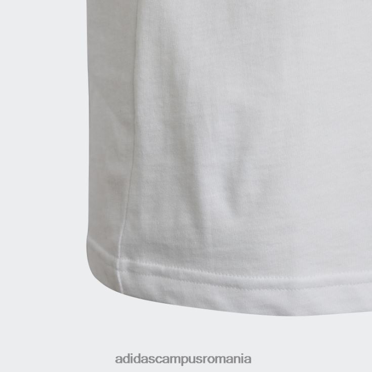 adidas campus romania tricou din bumbac alb essentials logo mare adidas copii alb negru J266N212105
