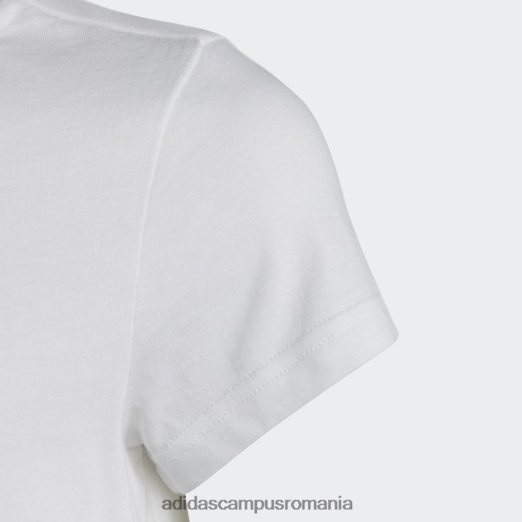 adidas campus romania tricou din bumbac alb essentials logo mare adidas copii alb negru J266N212105