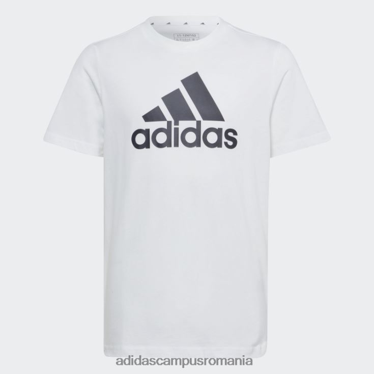 adidas campus romania tricou din bumbac cu logo mare essentials alb copii alb negru J266N218631