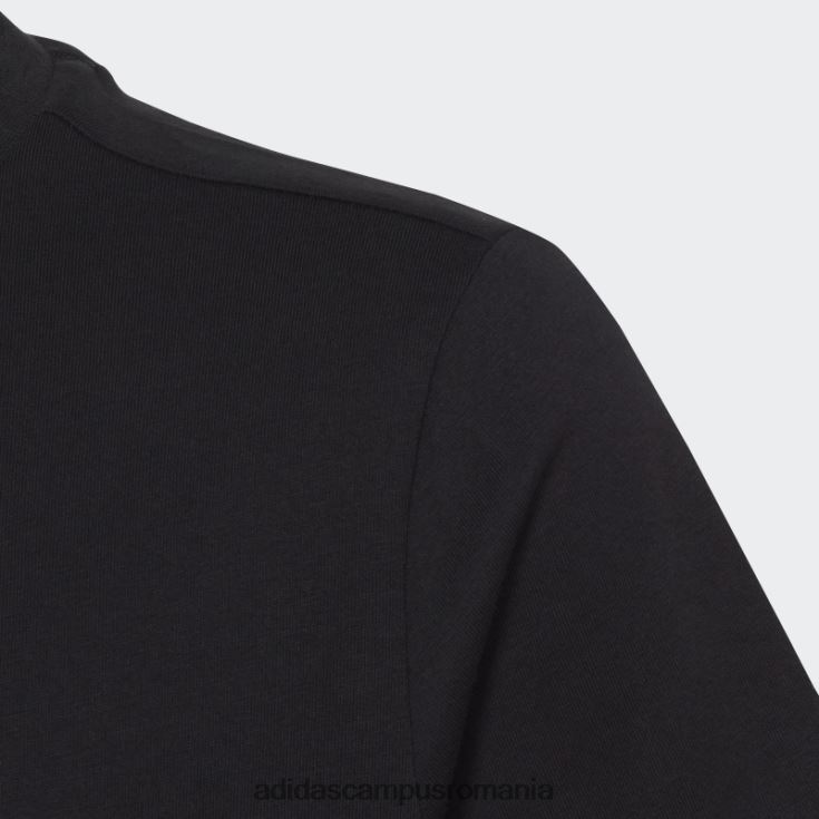 adidas campus romania tricou din bumbac cu logo mare essentials negru copii alb negru J266N218536