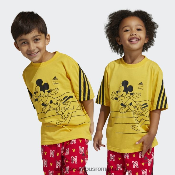 adidas campus romania tricou disney mickey mouse auriu copii auriu/negru J266N218451