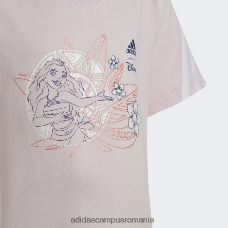 adidas campus romania tricou disney moana roz copii roz/alb J266N219135