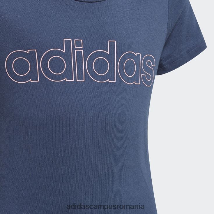 adidas campus romania tricou essentials bleumarin fierbinte copii bleumarin/trandafir cețos J266N219267