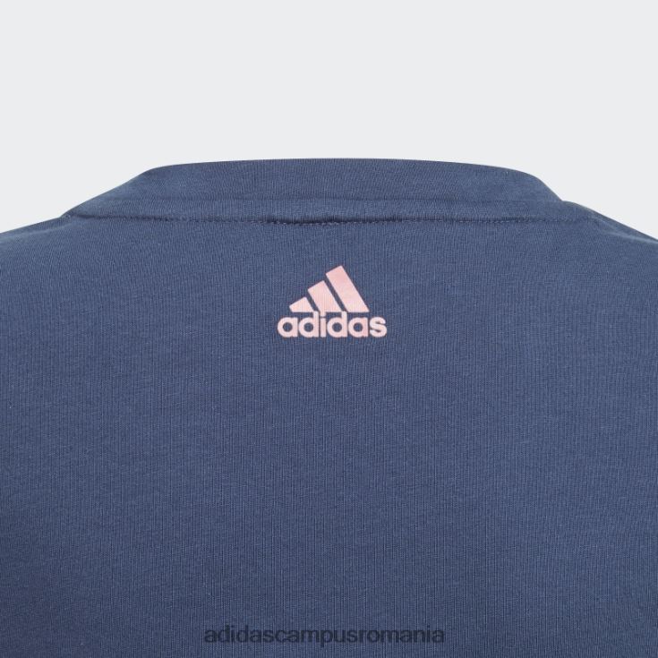 adidas campus romania tricou essentials bleumarin fierbinte copii bleumarin/trandafir cețos J266N219267