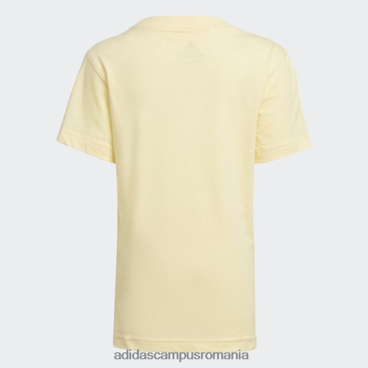adidas campus romania tricou essentials cu 3 dungi galben copii galben/alb J266N23799