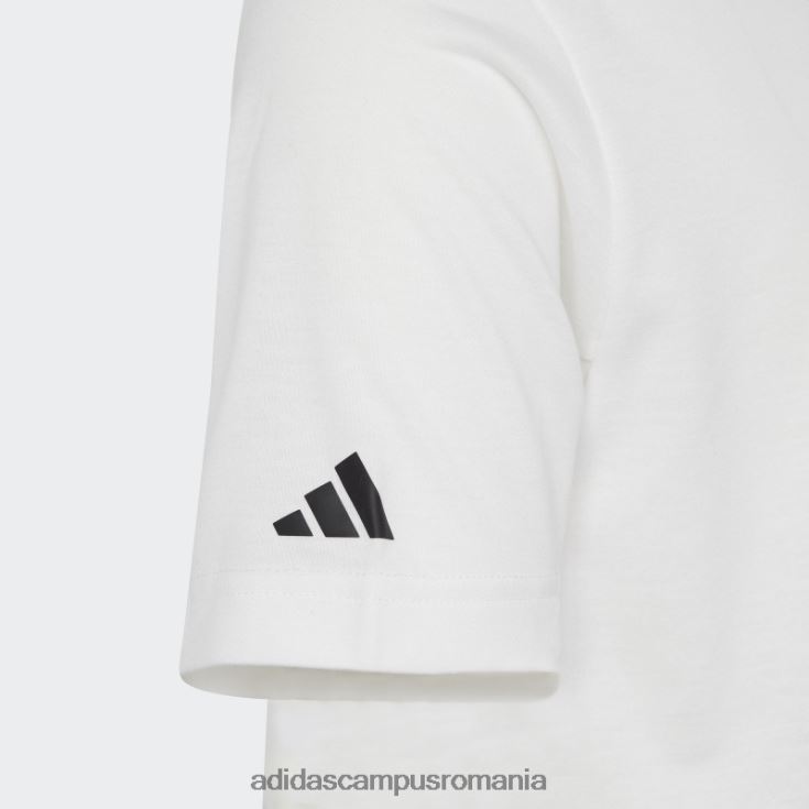 adidas campus romania tricou grafic aeroready alb adidas copii alb negru J266N218492