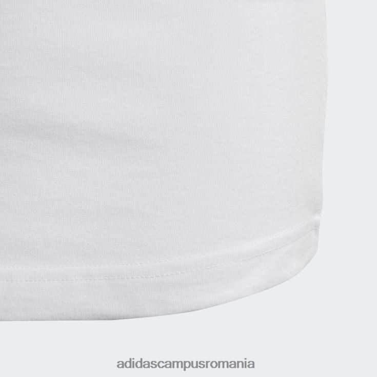 adidas campus romania tricou grafic alb fierbinte copii alb J266N219253