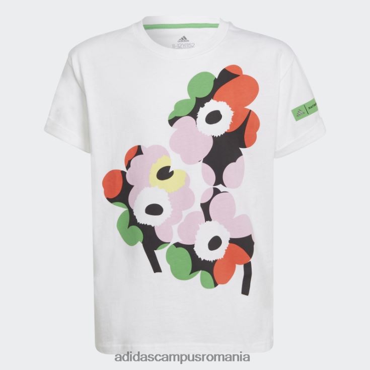 adidas campus romania tricou grafic marimekko alb copii alb J266N23487