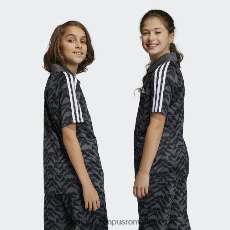 adidas campus romania tricou gri de sărbătoare a fotbalului copii gri/negru/alb J266N218737