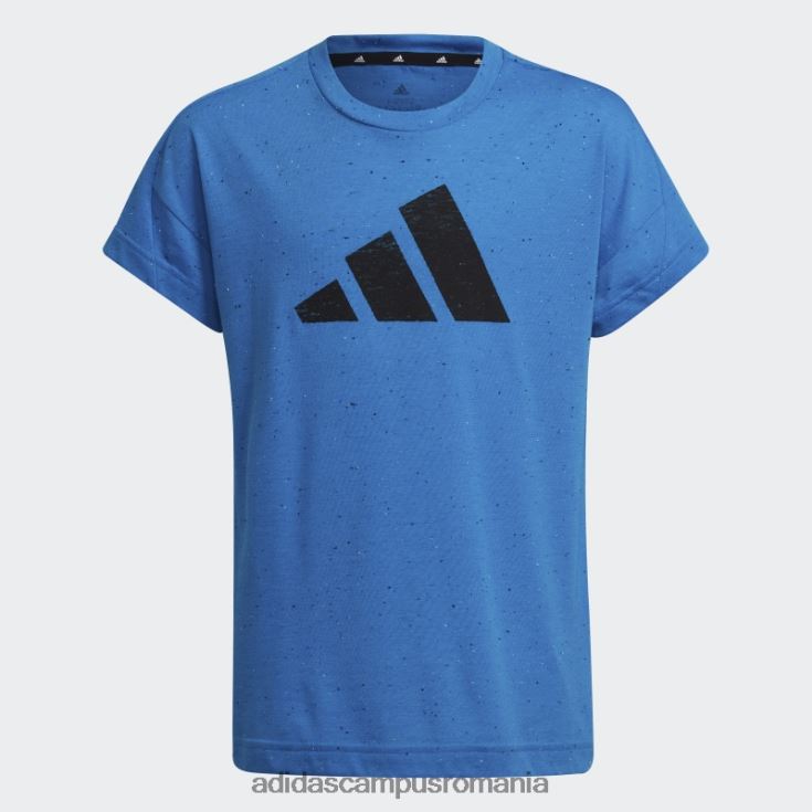 adidas campus romania tricou liber din bumbac cu 3 dungi blue mel future icons copii albastru mel/negru J266N219247