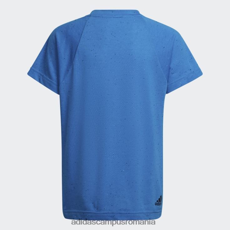 adidas campus romania tricou liber din bumbac cu 3 dungi blue mel future icons copii albastru mel/negru J266N219247