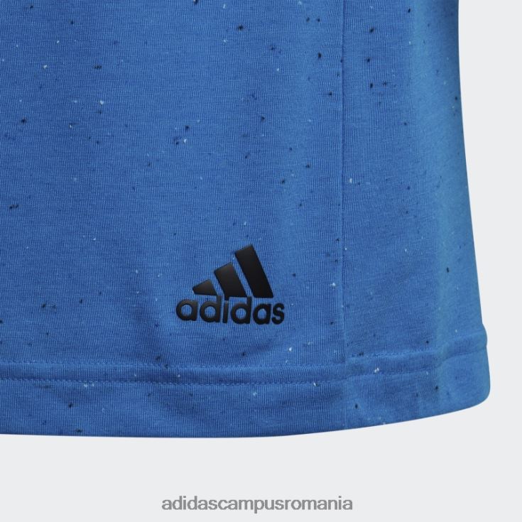 adidas campus romania tricou liber din bumbac cu 3 dungi blue mel future icons copii albastru mel/negru J266N219247