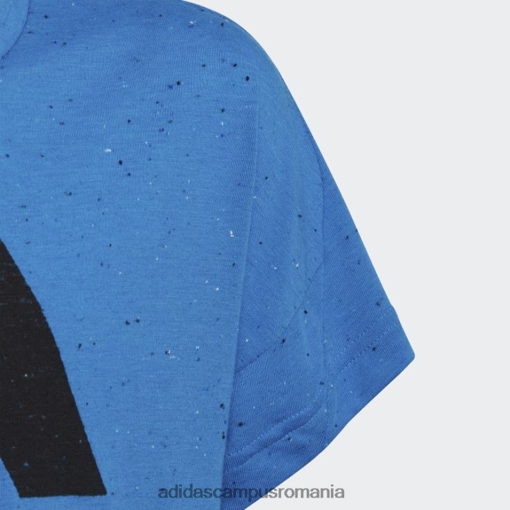 adidas campus romania tricou liber din bumbac cu 3 dungi blue mel future icons copii albastru mel/negru J266N219247