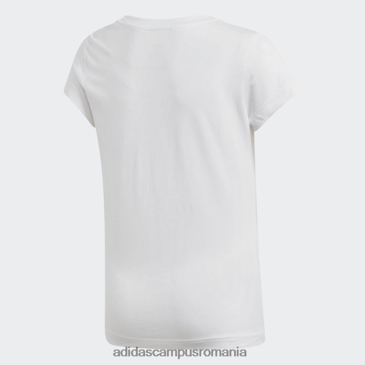 adidas campus romania tricou liniar essentials alb copii alb negru J266N23476
