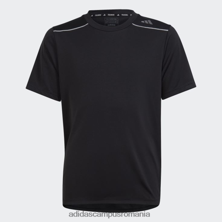 adidas campus romania tricou negru aeroready copii negru argintiu J266N218562