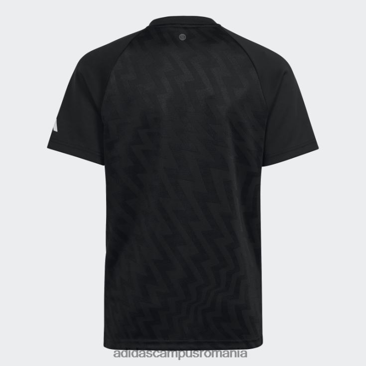 adidas campus romania tricou negru de prădător inspirat de fotbal copii negru/gri/alb J266N218754