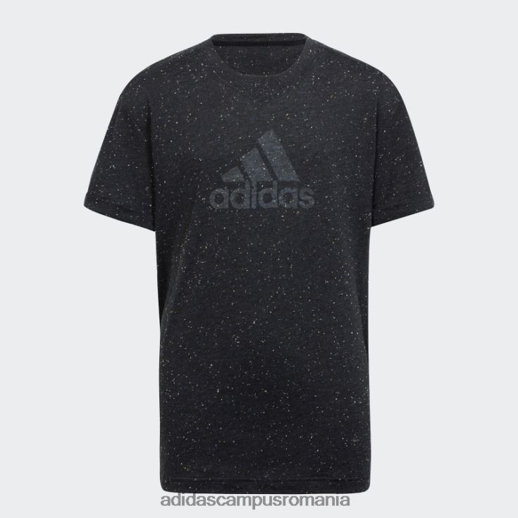 adidas campus romania tricou pentru câștigătorii viitorului icoane negru melange copii negru melange/alb J266N212067