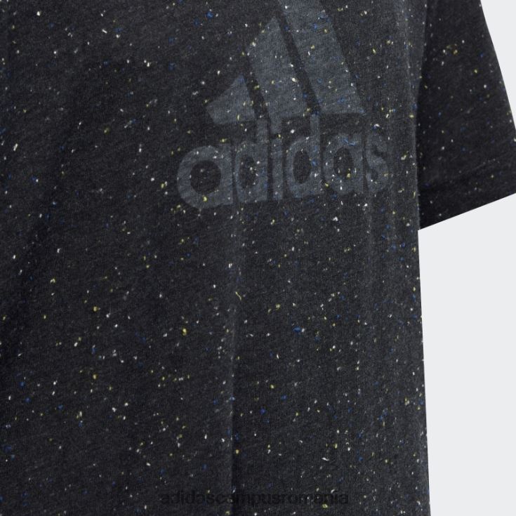 adidas campus romania tricou pentru câștigătorii viitorului icoane negru melange copii negru melange/alb J266N212067