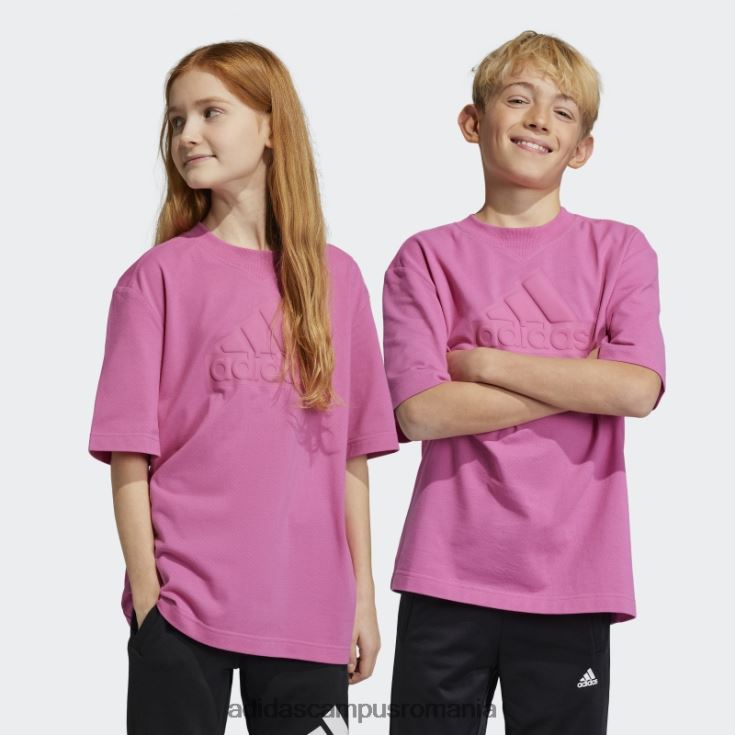 adidas campus romania tricou piqué cu logo fuchsia future icons copii fucsie J266N211807