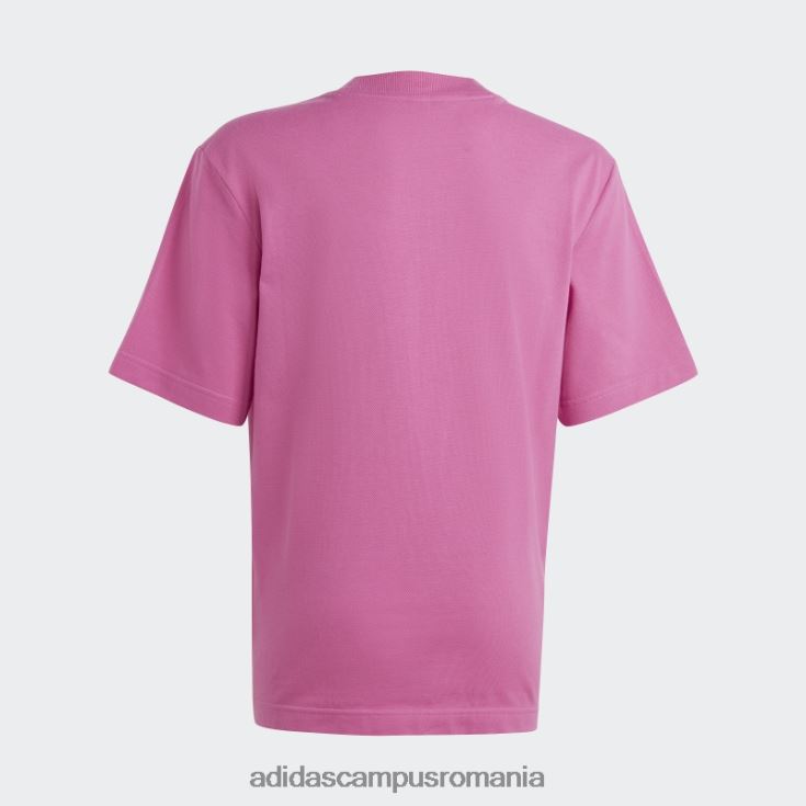 adidas campus romania tricou piqué cu logo fuchsia future icons copii fucsie J266N211807