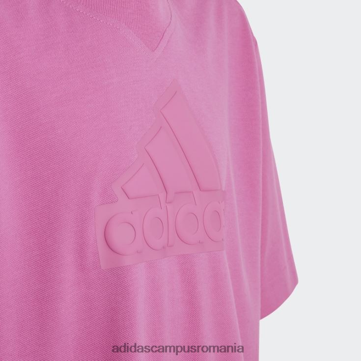 adidas campus romania tricou piqué cu logo fuchsia future icons copii fucsie J266N211807