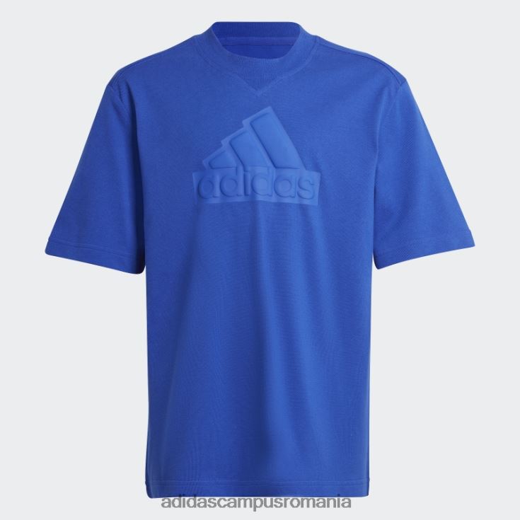 adidas campus romania tricou piqué cu logo future icons albastru copii albastru J266N211863