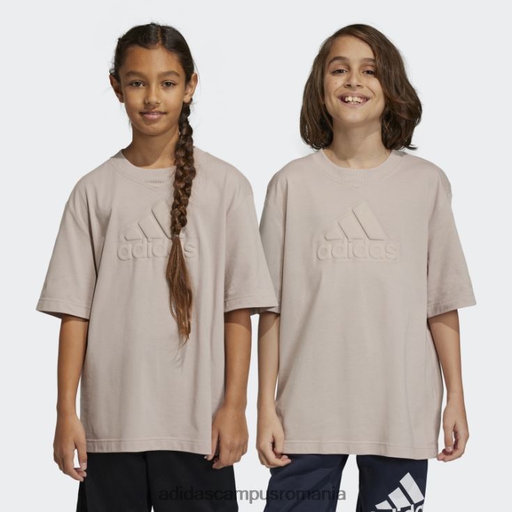 adidas campus romania tricou piqué future icons logo taupe adidas copii taupe J266N211832