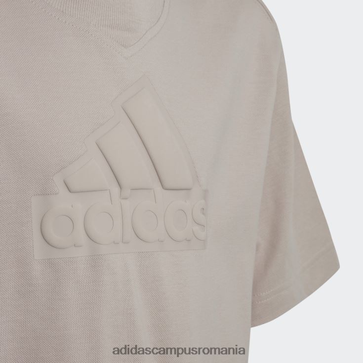 adidas campus romania tricou piqué future icons logo taupe adidas copii taupe J266N211832