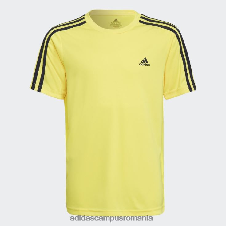 adidas campus romania tricou proiectat cu 2 mișcări cu 3 dungi galben copii galben/cerneală J266N211953