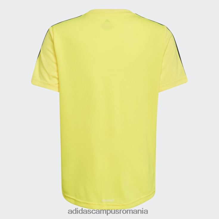 adidas campus romania tricou proiectat cu 2 mișcări cu 3 dungi galben copii galben/cerneală J266N211953