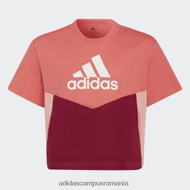 adidas campus romania tricou turbo colorblock adidas copii turbo/burgundy/alb J266N219227