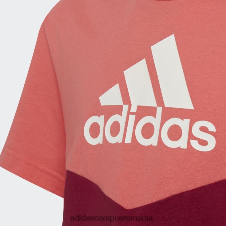 adidas campus romania tricou turbo colorblock adidas copii turbo/burgundy/alb J266N219227