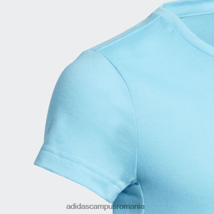 adidas campus romania tricou up2mv aeroready adidas cyan copii cyan/alb J266N219284