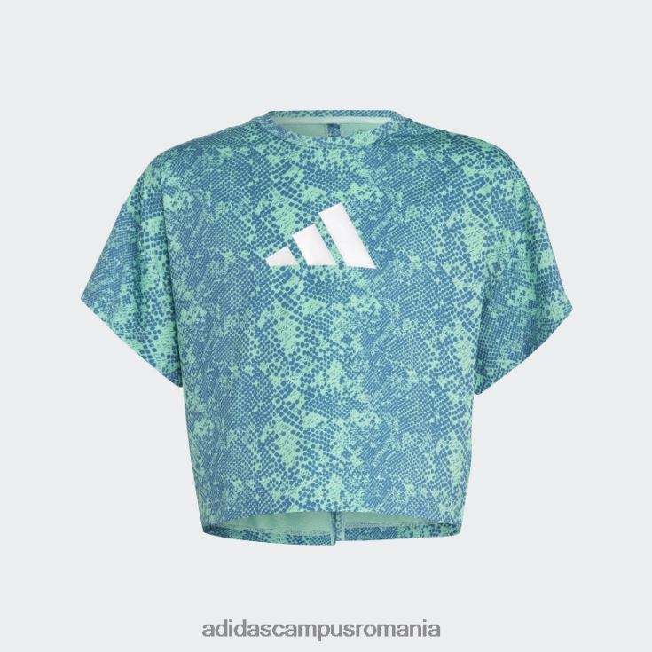 adidas campus romania tricou verde aeroready cu imprimeu animal adidas copii verde/albastru/alb J266N212117
