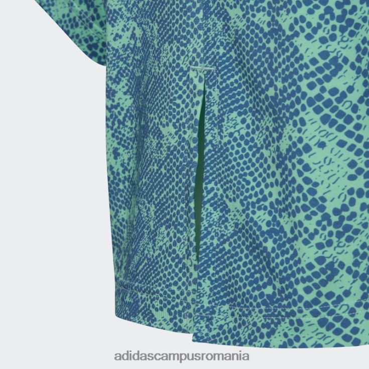 adidas campus romania tricou verde aeroready cu imprimeu animal adidas copii verde/albastru/alb J266N212117