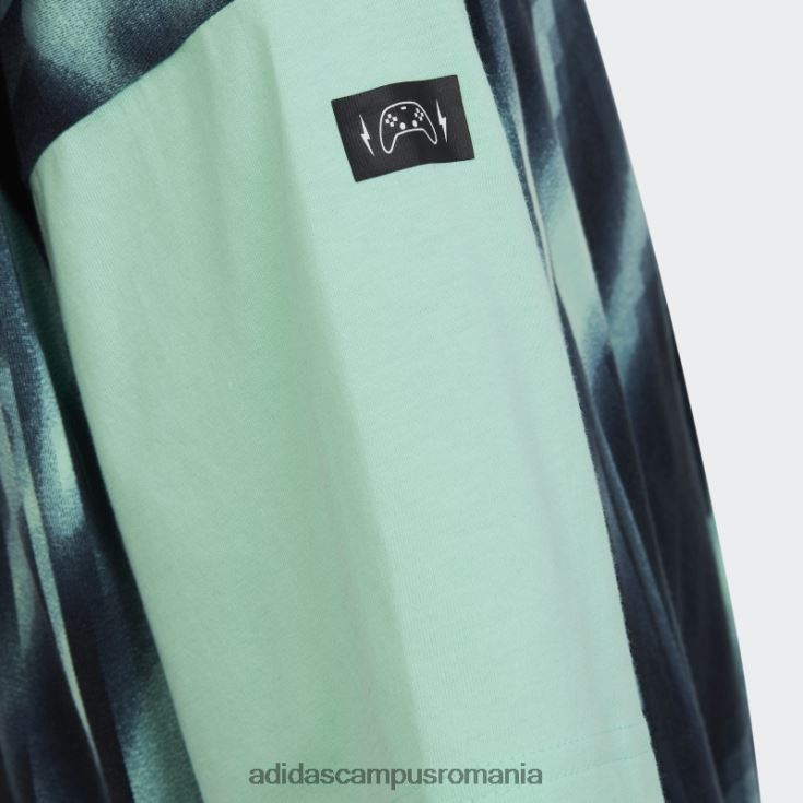 adidas campus romania tricou verde cu imprimeu arkd3 copii verde albastru J266N211849